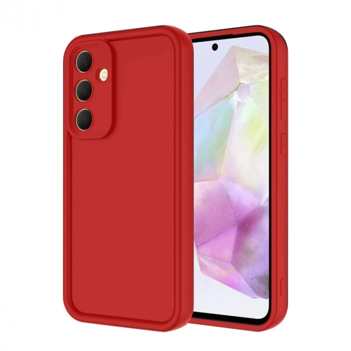Mey İthalat®  Samsung Galaxy A16 5G Kılıf Viera Silikon - Kırmızı