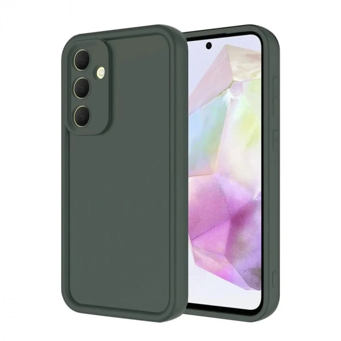 Mey İthalat®  Samsung Galaxy A16 5G Kılıf Viera Silikon - Koyu Yeşil