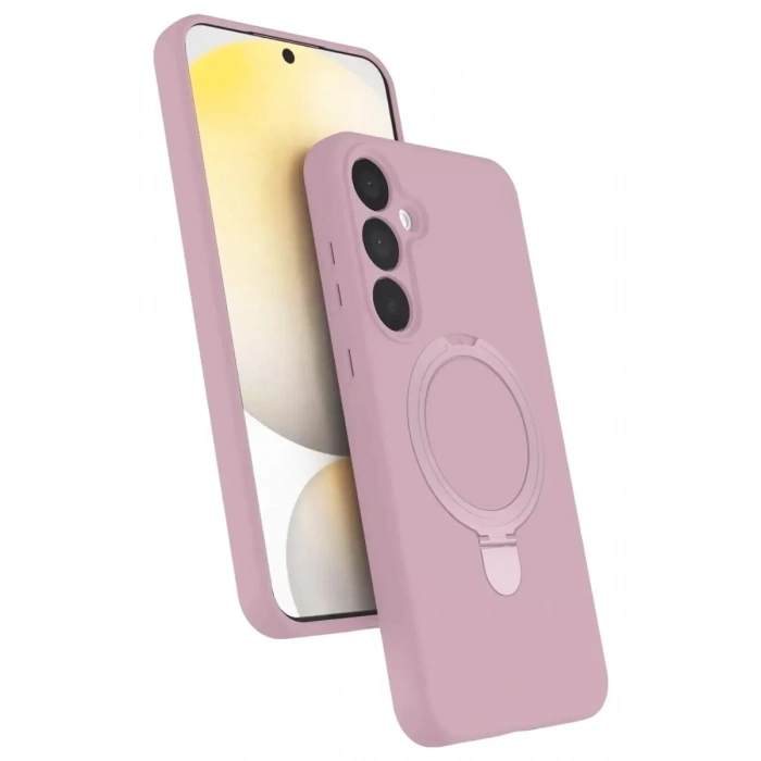 Mey İthalat®  Samsung Galaxy A16 5G Regal Magsafe Standlı Kapak - Açık Pembe