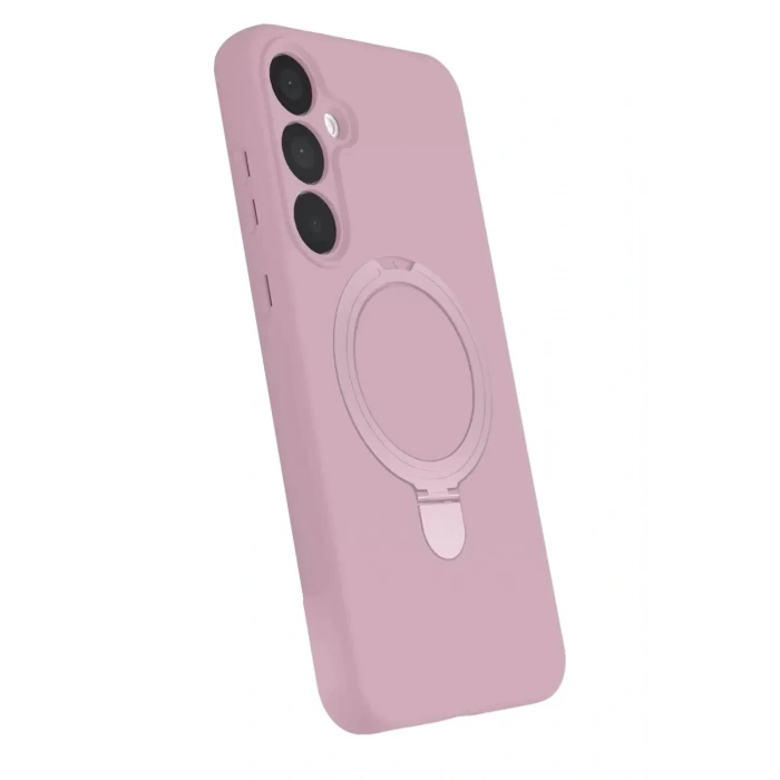 Mey İthalat®  Samsung Galaxy A16 5G Regal Magsafe Standlı Kapak - Açık Pembe