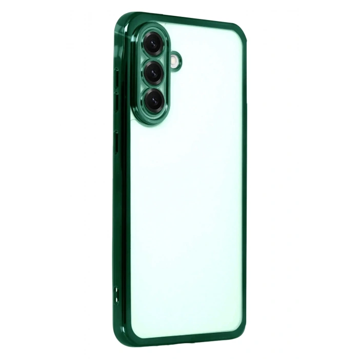 Mey İthalat®  Samsung Galaxy A17 5G  Lensli Silikon - Yeşil