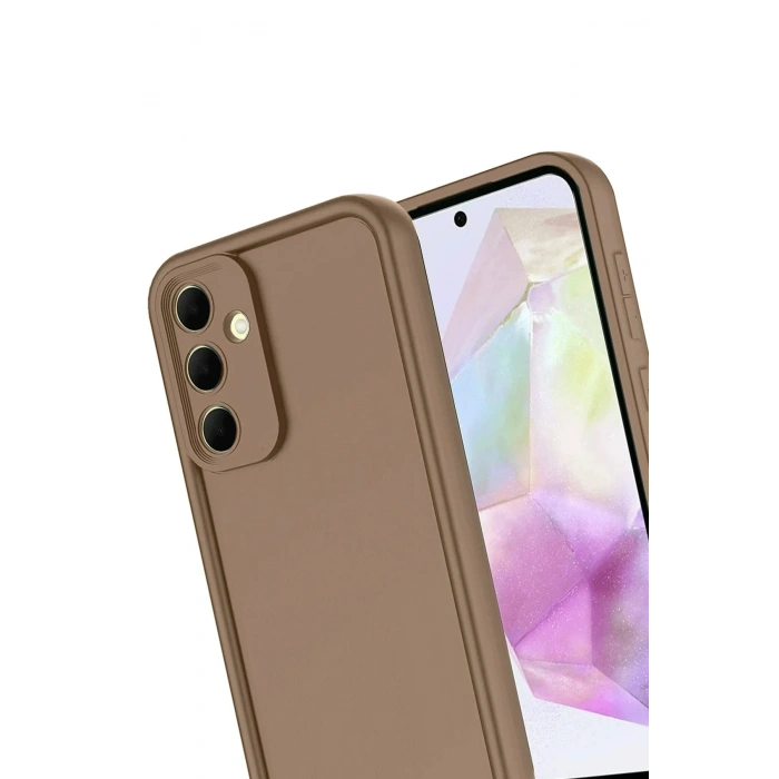Mey İthalat®  Samsung Galaxy A17 5G Viera Silikon - Kahverengi