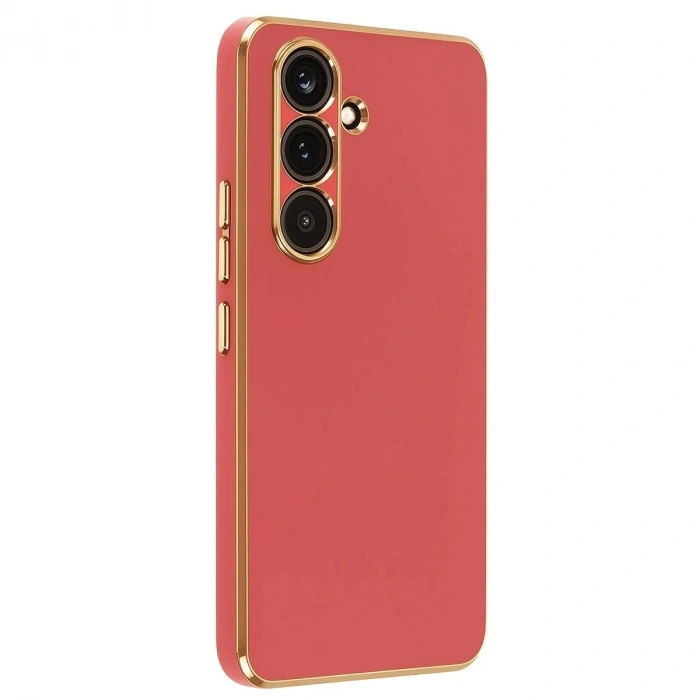 Mey İthalat®  Samsung Galaxy A17 5G Volet Silikon - Kırmızı