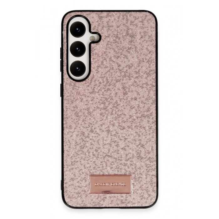 Mey İthalat®  Samsung Galaxy A25 5G Bright Simli Kapak - Pembe