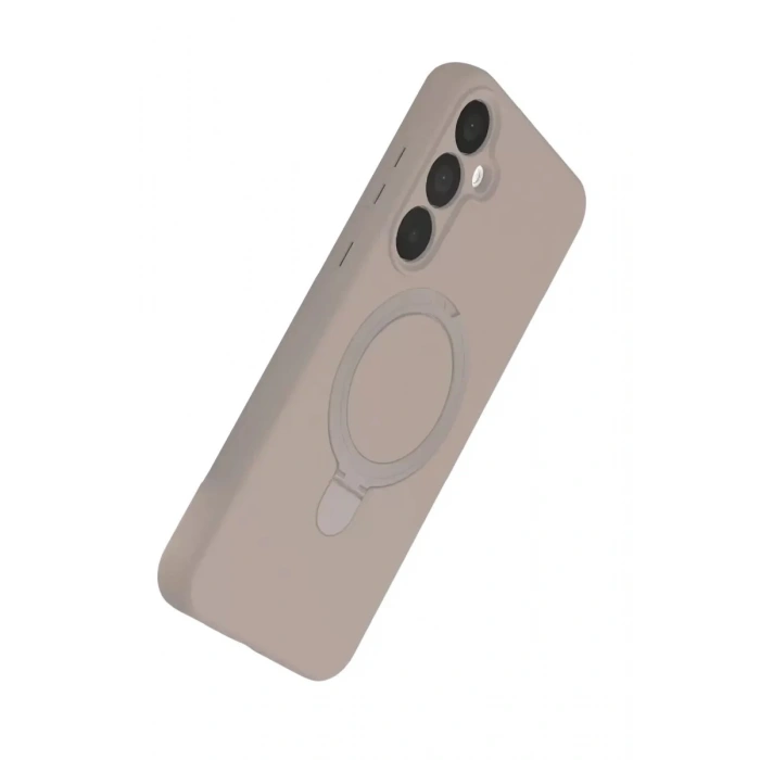 Mey İthalat®  Samsung Galaxy A25 5G Regal Magsafe Standlı Kapak - Çöl Titanyum