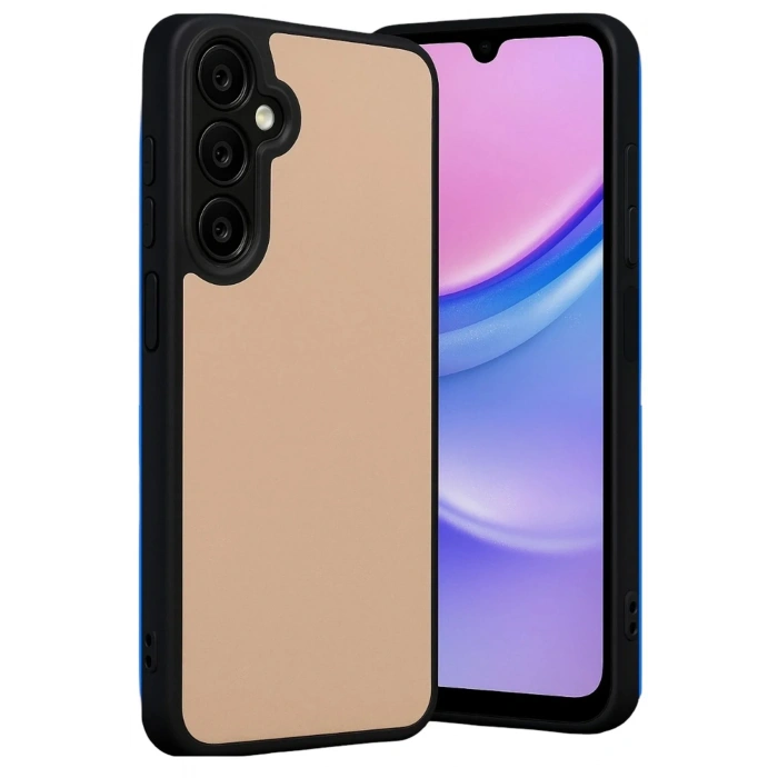 Mey İthalat®  Samsung Galaxy A26 Kılıf Aras Deri Kapak - Pudra