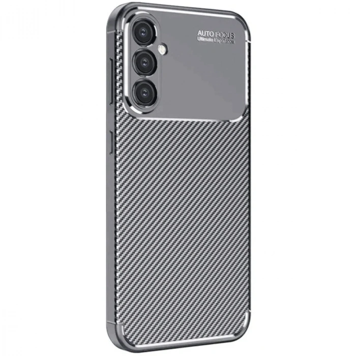 Mey İthalat®  Samsung Galaxy A26 Kılıf Auto Focus Karbon Kapak - Gri