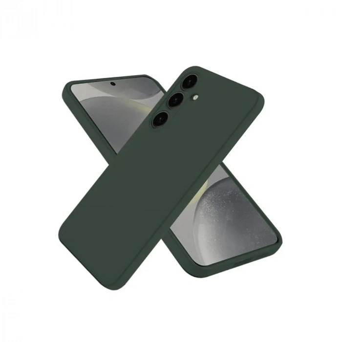 Mey İthalat®  Samsung Galaxy A26 Kılıf First Silikon - Koyu Yeşil