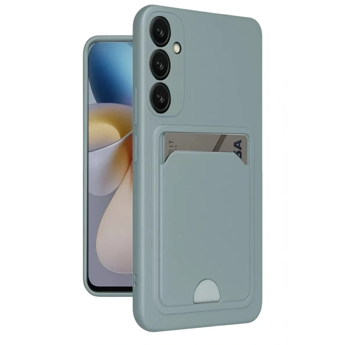 Mey İthalat®  Samsung Galaxy A26 Kılıf Kelvin Kartvizitli Silikon - Açık Yeşil