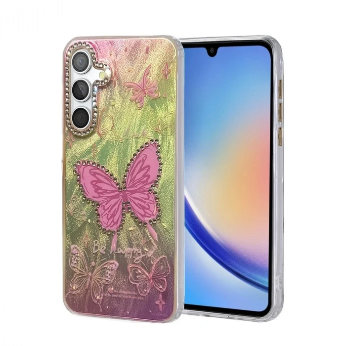 Mey İthalat®  Samsung Galaxy A34 5G Kılıf Blade Aynalı Desenli Kapak - Desen 5