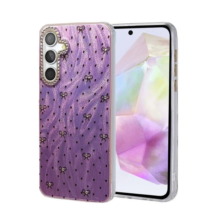 Mey İthalat®  Samsung Galaxy A35 5G Kılıf Blade Aynalı Desenli Kapak - Desen 2
