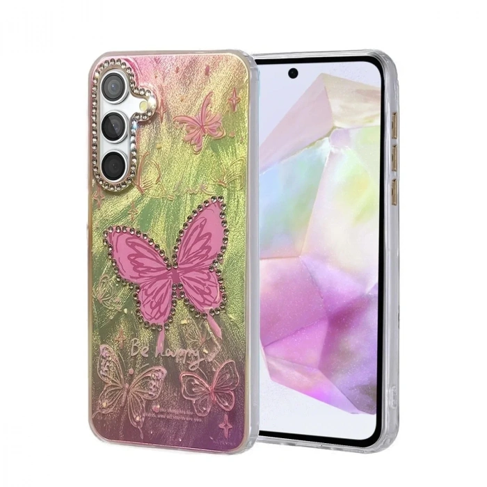 Mey İthalat®  Samsung Galaxy A35 5G Kılıf Blade Aynalı Desenli Kapak - Desen 5