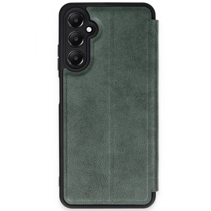 Mey İthalat®  Samsung Galaxy A35 5G Kılıf Flip Cover - Koyu Yeşil