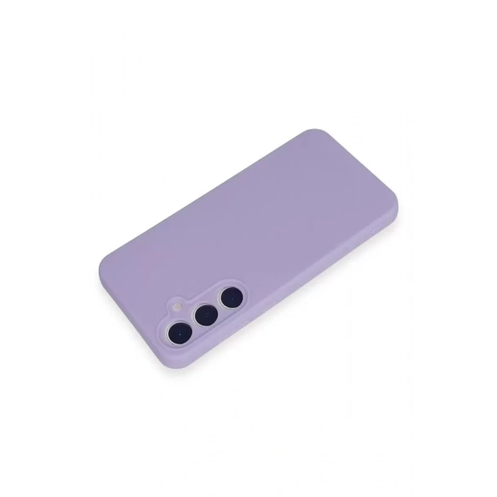 Mey İthalat®  Samsung Galaxy A35 5G Kılıf Nano içi Kadife Silikon - Lila