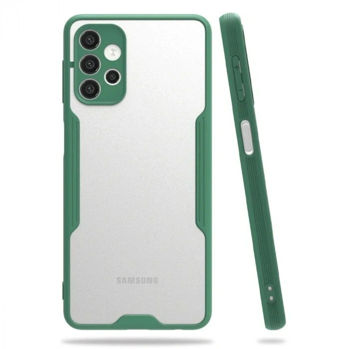 Mey İthalat®  Samsung Galaxy A52 Kılıf Platin Silikon - Yeşil