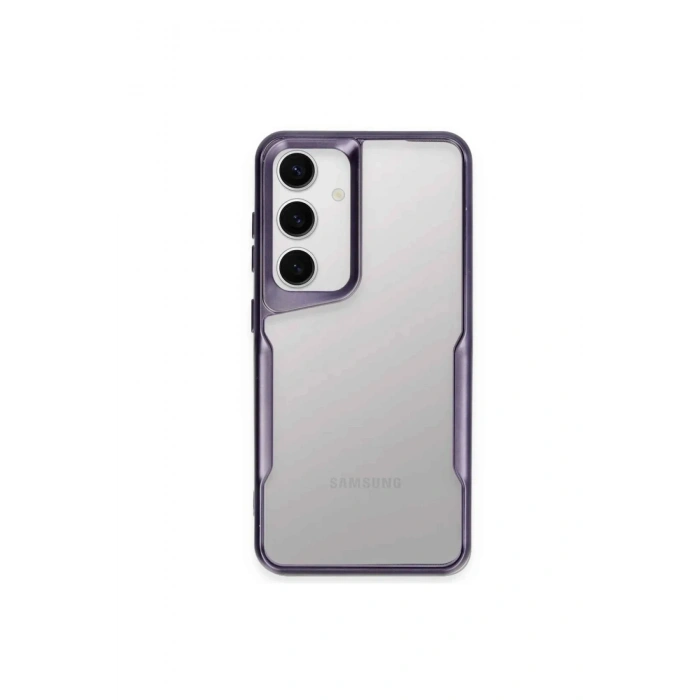 Mey İthalat®  Samsung Galaxy A55 5G Kılıf Boyi Silikon Kapak - Derin Mor