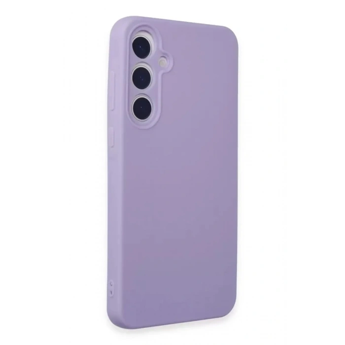Mey İthalat®  Samsung Galaxy A55 5G Kılıf Nano içi Kadife Silikon - Lila