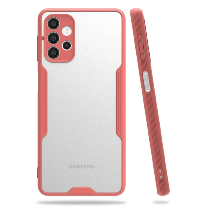 Mey İthalat®  Samsung Galaxy A72 Kılıf Platin Silikon - Pembe