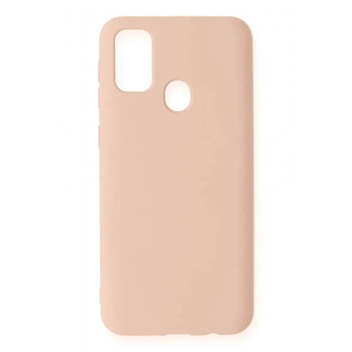 Mey İthalat®  Samsung Galaxy M31 Kılıf Nano içi Kadife Silikon - Pudra