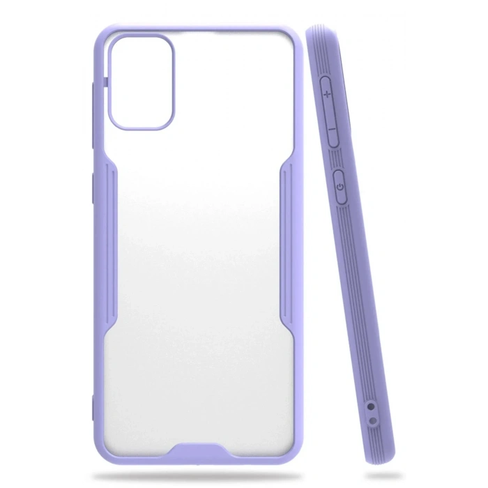 Mey İthalat®  Samsung Galaxy M31 Kılıf Platin Silikon - Lila