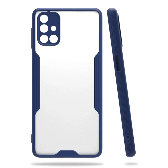 Mey İthalat®  Samsung Galaxy M31S Kılıf Platin Silikon - Lacivert
