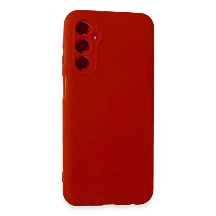 Mey İthalat®  Samsung Galaxy M34 5G Kılıf First Silikon - Kırmızı
