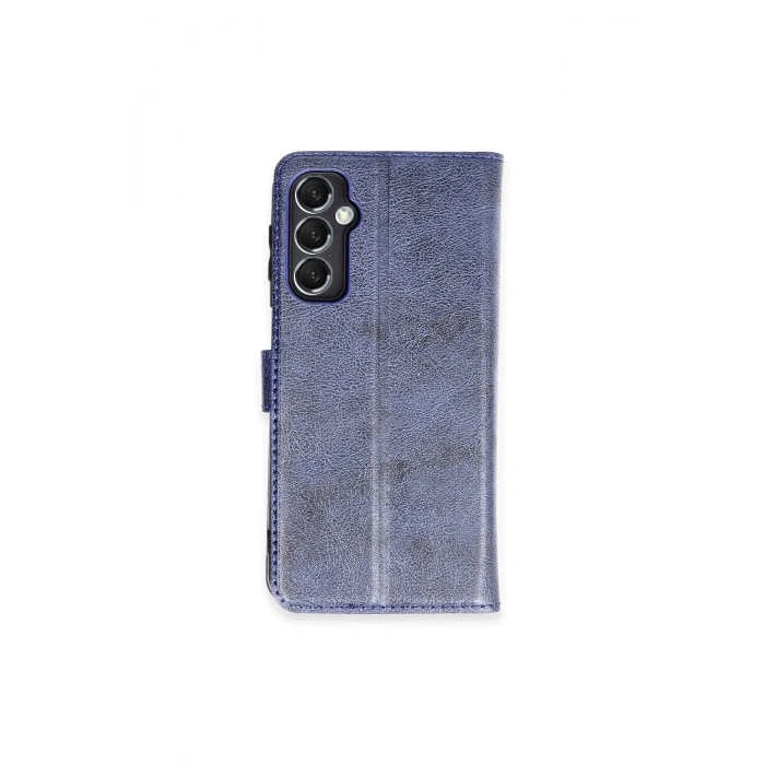 Mey İthalat®  Samsung Galaxy M34 5G Kılıf Trend S Plus Kapaklı Kılıf - Lacivert
