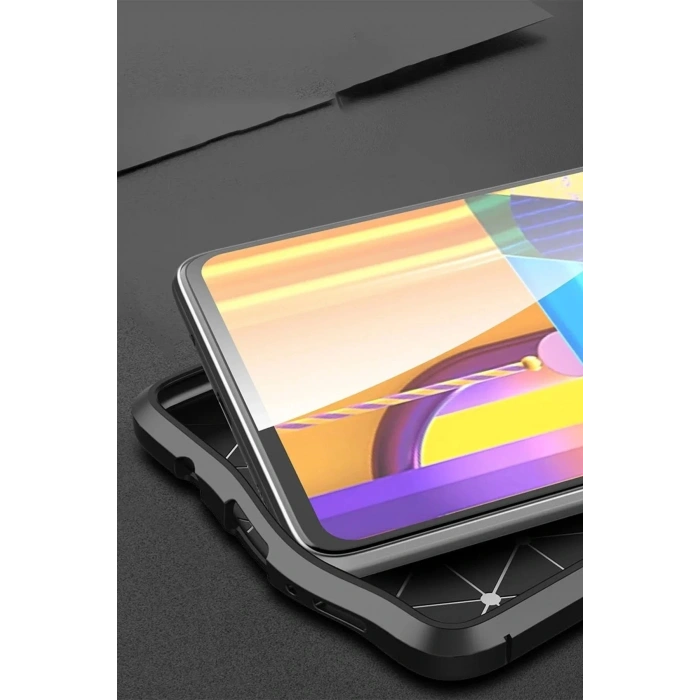 Mey İthalat®  Samsung Galaxy M51 Kılıf Auto Focus Kapak - Kırmızı