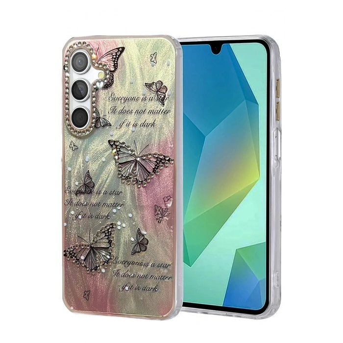 Mey İthalat®  Samsung Galaxy S23 FE Kılıf Blade Aynalı Desenli Kapak - Desen 6