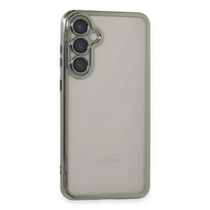 Mey İthalat®  Samsung Galaxy S23 FE Kılıf  Lensli Silikon - Gümüş