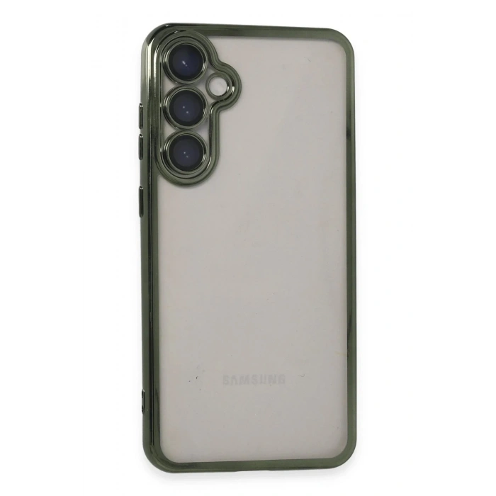 Mey İthalat®  Samsung Galaxy S23 FE Kılıf  Lensli Silikon - Yeşil