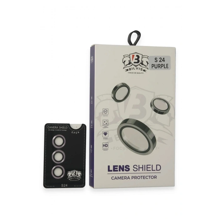 Mey İthalat®  Samsung Galaxy S24 Bilvis Titan Kamera Lens - Derin Mor