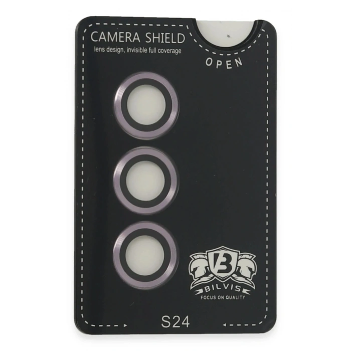 Mey İthalat®  Samsung Galaxy S24 Bilvis Titan Kamera Lens - Derin Mor