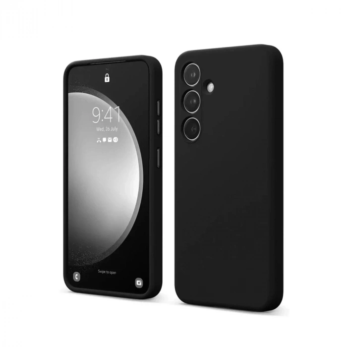 Mey İthalat®  Samsung Galaxy S24 FE Kılıf First Silikon - Siyah