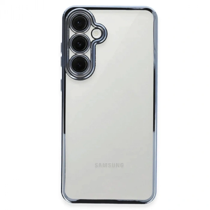 Mey İthalat®  Samsung Galaxy S24 FE Kılıf  Lensli Silikon - Lacivert