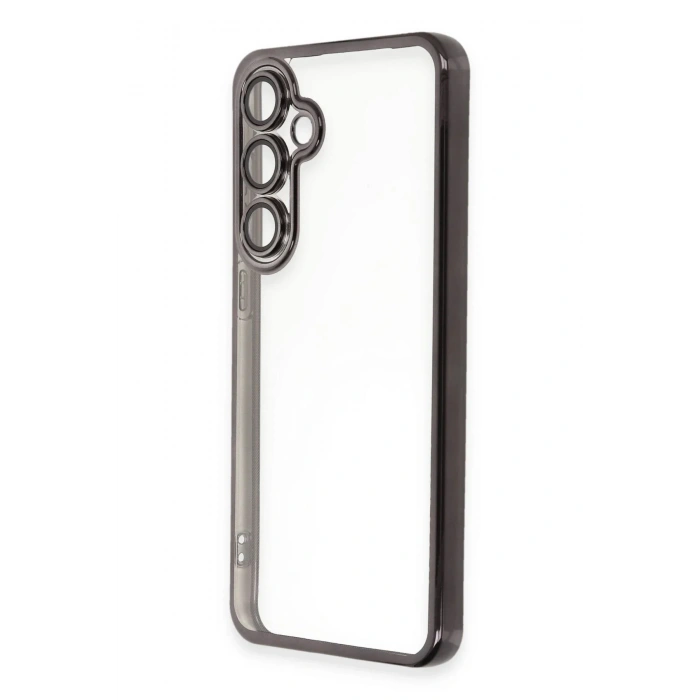Mey İthalat®  Samsung Galaxy S24 FE Kılıf  Lensli Silikon - Siyah