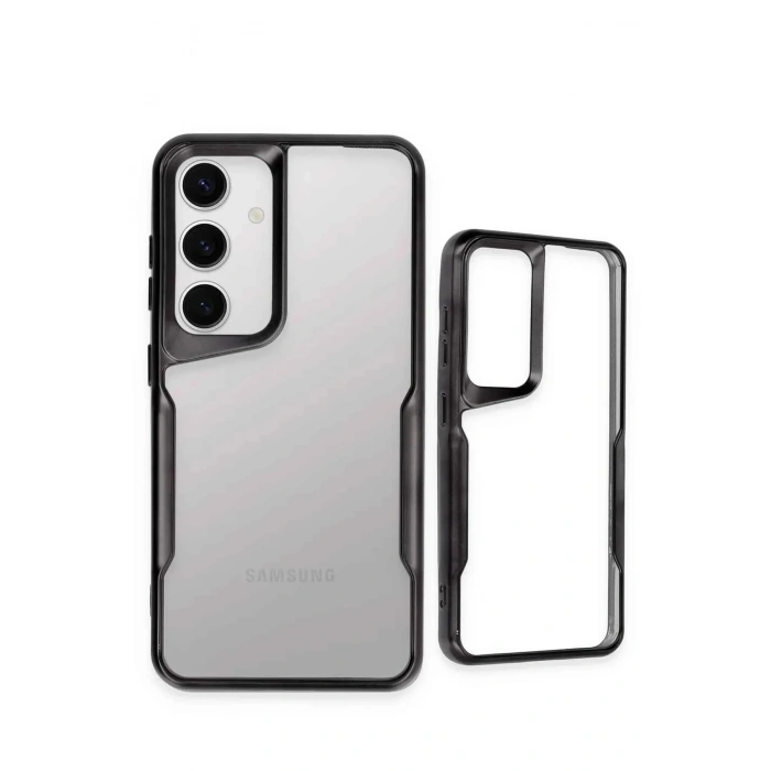 Mey İthalat®  Samsung Galaxy S24 Kılıf Boyi Silikon Kapak - Siyah