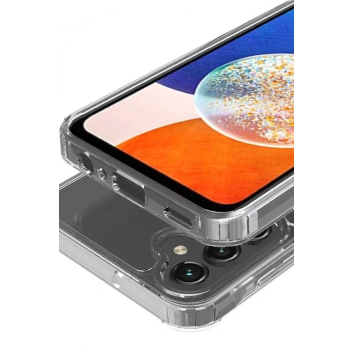 Mey İthalat®  Samsung Galaxy S24 Kılıf Magneticsafe Şeffaf Silikon - Şeffaf