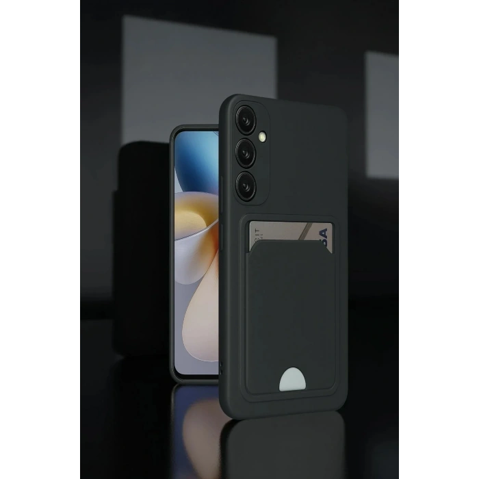 Mey İthalat®  Samsung Galaxy S24 Plus Kelvin Kartvizitli Silikon - Koyu Yeşil