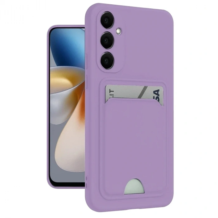 Mey İthalat®  Samsung Galaxy S24 Plus Kelvin Kartvizitli Silikon - Lila