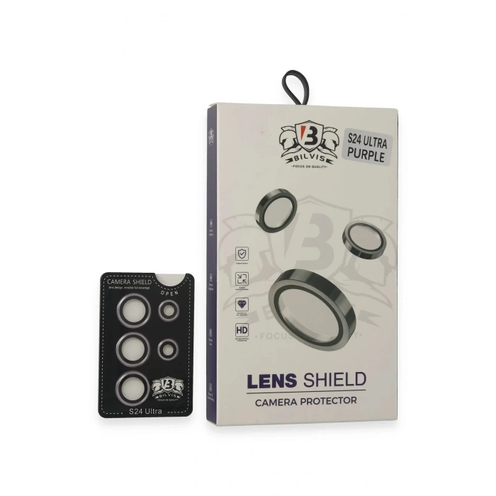 Mey İthalat®  Samsung Galaxy S24 Ultra Bilvis Titan Kamera Lens - Derin Mor