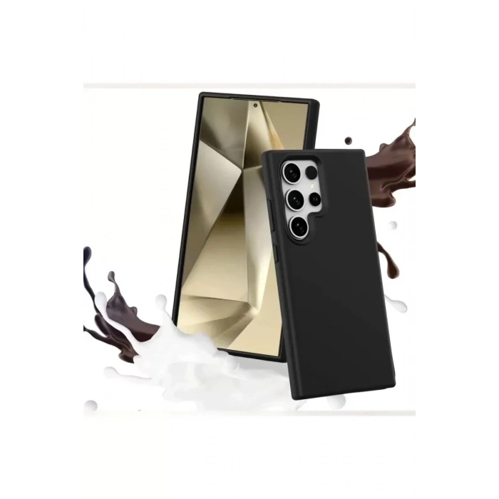 Mey İthalat®  Samsung Galaxy S24 Ultra Kılıf First Silikon - Koyu Yeşil