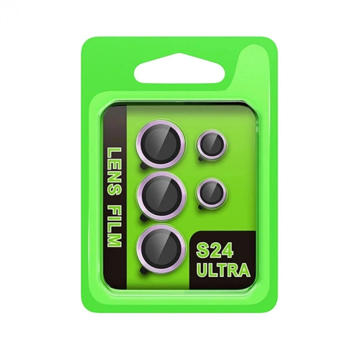 Mey İthalat®  Samsung Galaxy S24 Ultra Raze Metal Kamera Lens - Mor