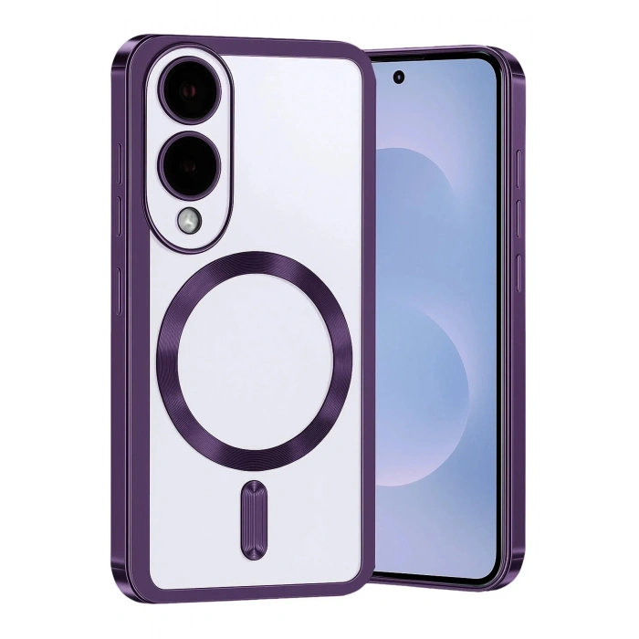 Mey İthalat®  Samsung Galaxy S25 Edge Kross Magneticsafe Kapak - Mor