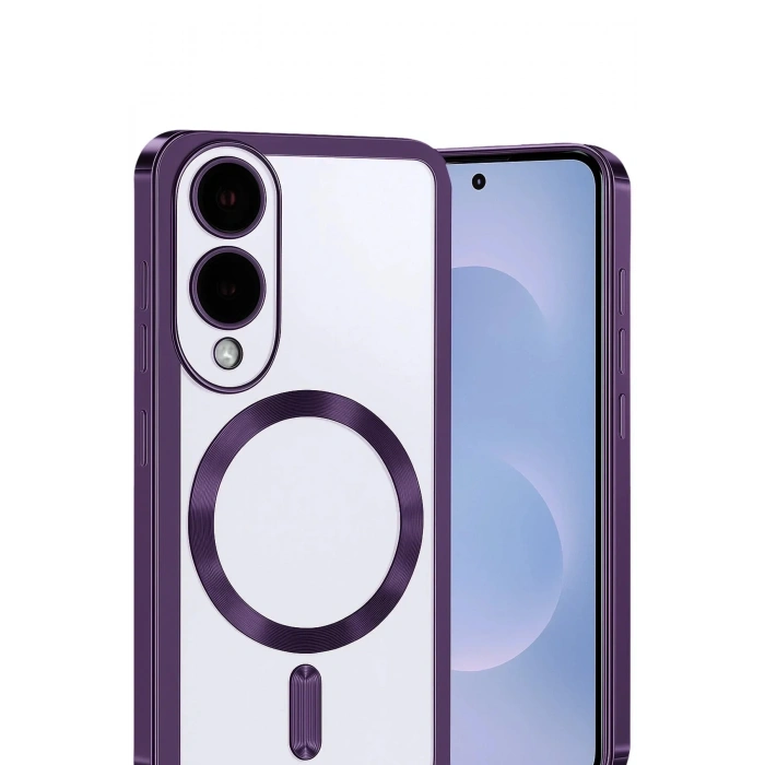Mey İthalat®  Samsung Galaxy S25 Edge Kross Magneticsafe Kapak - Mor