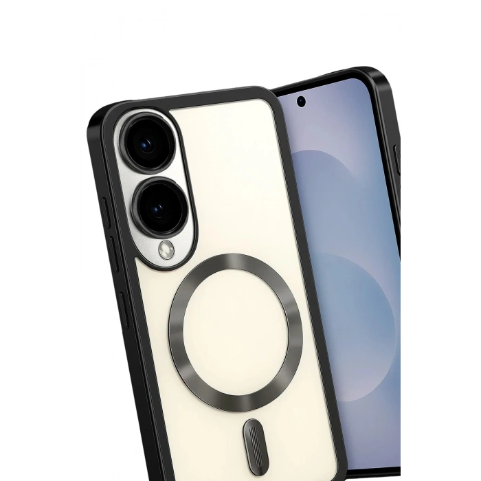 Mey İthalat®  Samsung Galaxy S25 Edge Kross Magneticsafe Kapak - Siyah