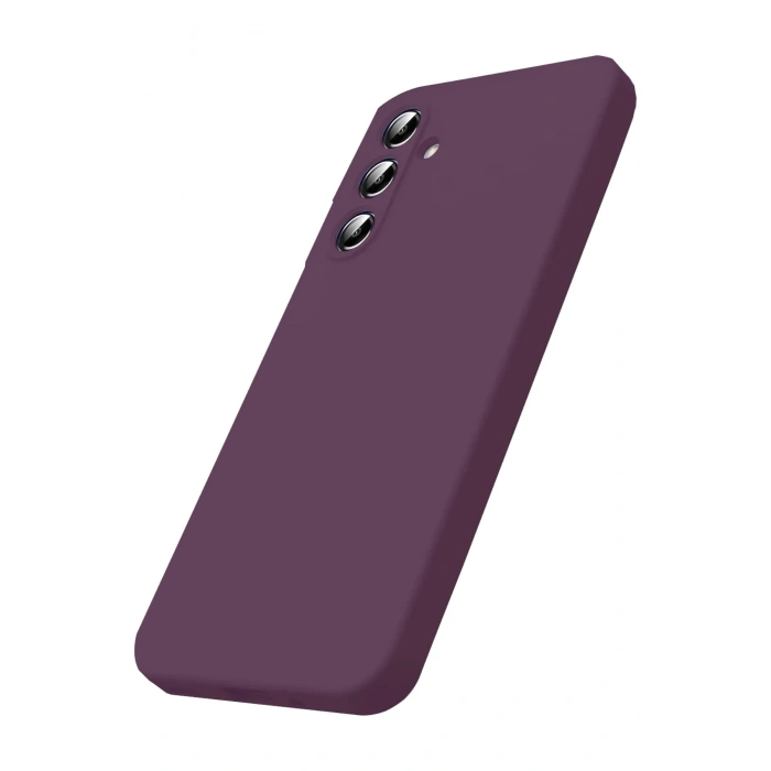 Mey İthalat®  Samsung Galaxy S25 FE First Silikon - Mürdüm