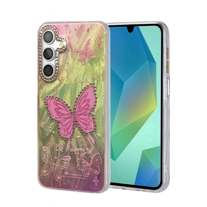 Mey İthalat®  Samsung Galaxy S25 Kılıf Blade Aynalı Desenli Kapak - Desen 5
