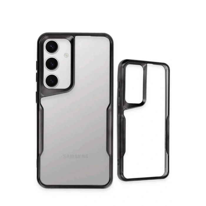 Mey İthalat®  Samsung Galaxy S25 Kılıf Boyi Silikon Kapak - Siyah