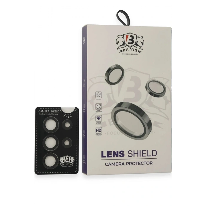 Mey İthalat®  Samsung Galaxy S25 Ultra Bilvis Titan Kamera Lens - Siyah